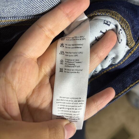 Velez Dark Wash No Distress Mom Jeans High Rise Women's Size 14 - Picture 8 of 12